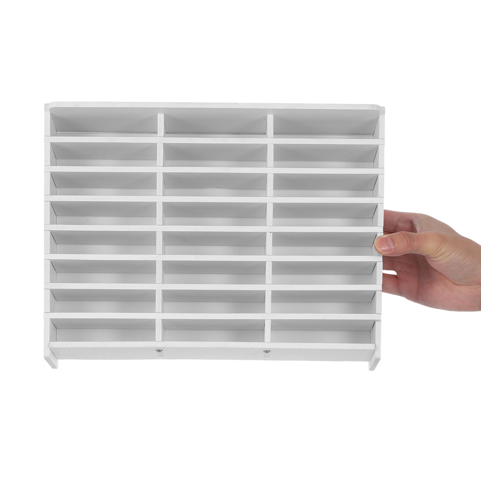 Office Storage Cabinet - Classroom Phone Organizer Box 24 Slots