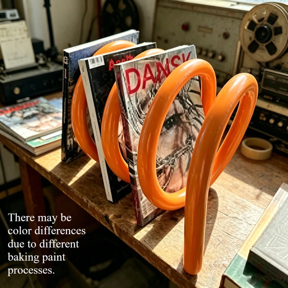 Office Furniture For Sale - 1pc Modern Metal Orange Rotating Spiral