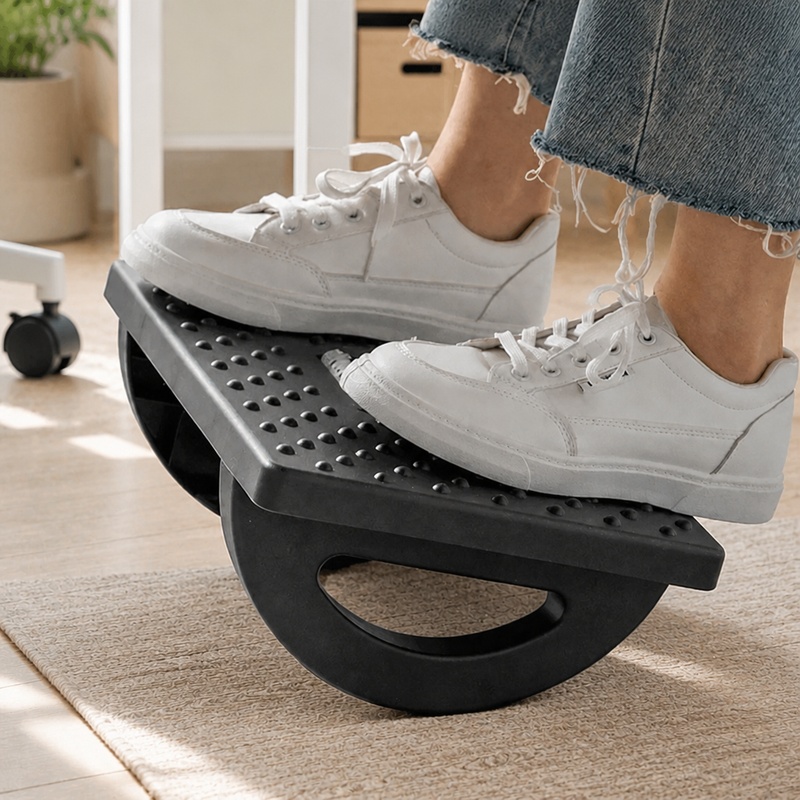 Office Furniture For Sale - Portable Foot Stool with Massage Rollers