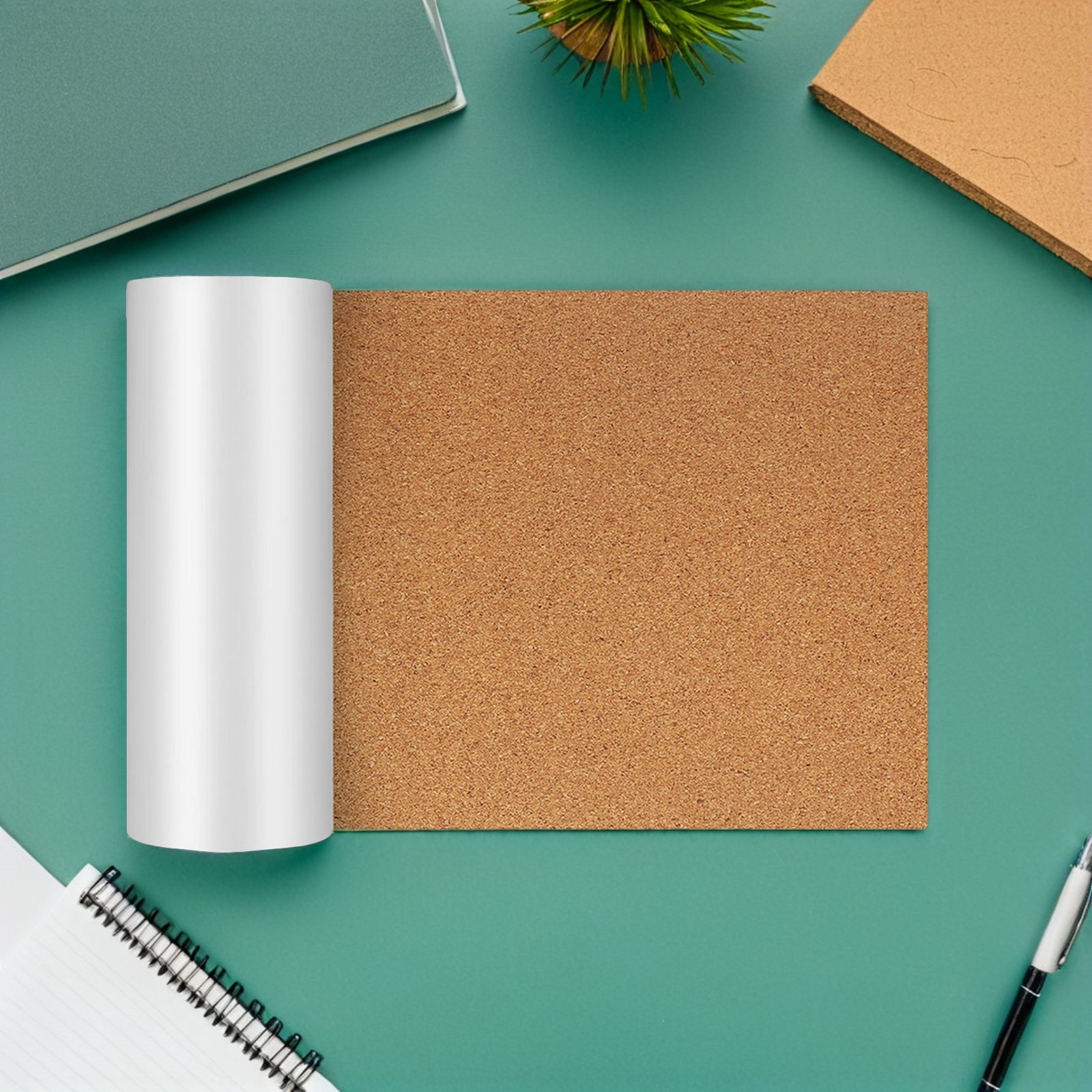 Bulletin Board Cork - Adhesive Cork Board Sheet 23.6x11.8in Self