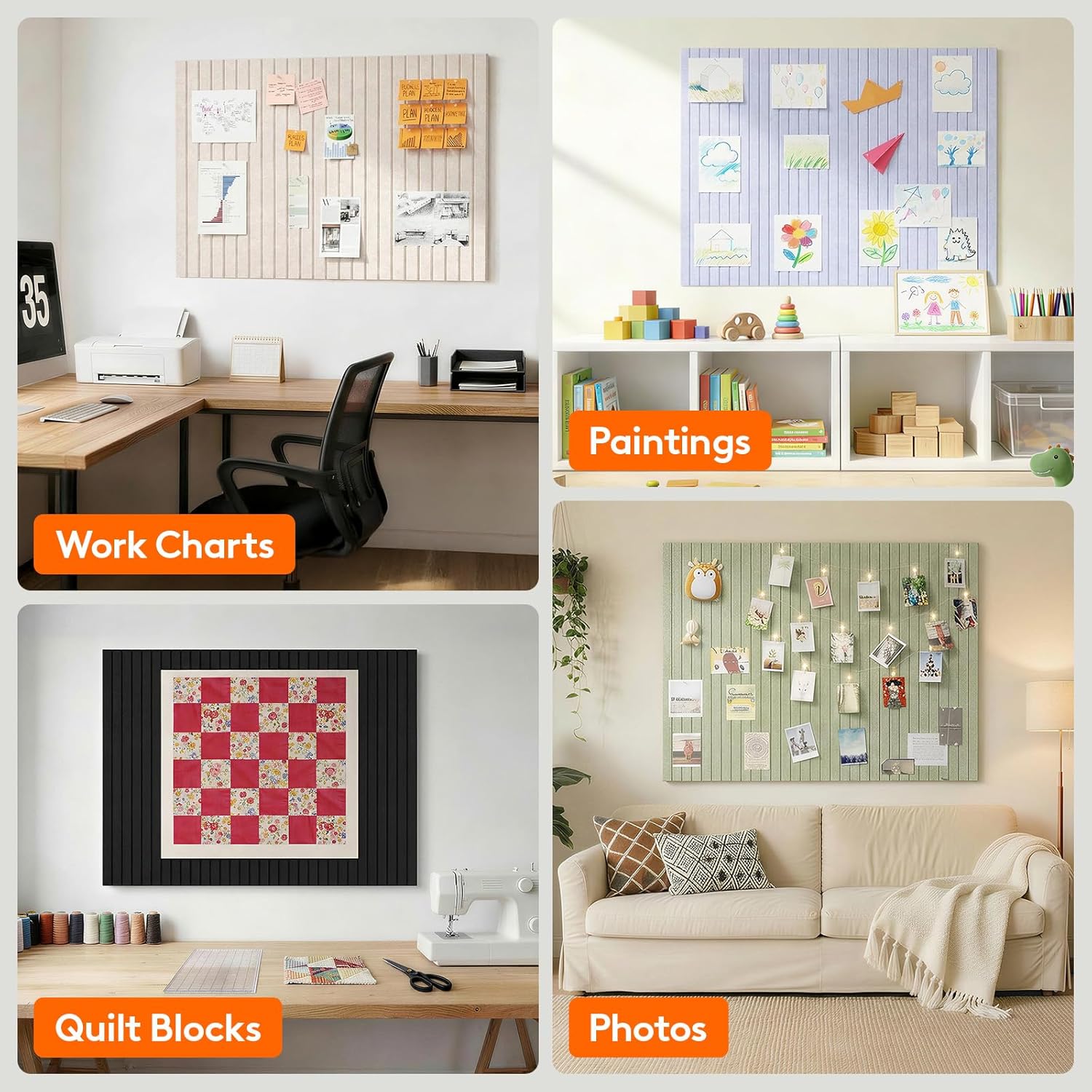 SW 6 PCS  Felt Wall Tiles，Cork - đánh giá và giá Bulletin Board Cork