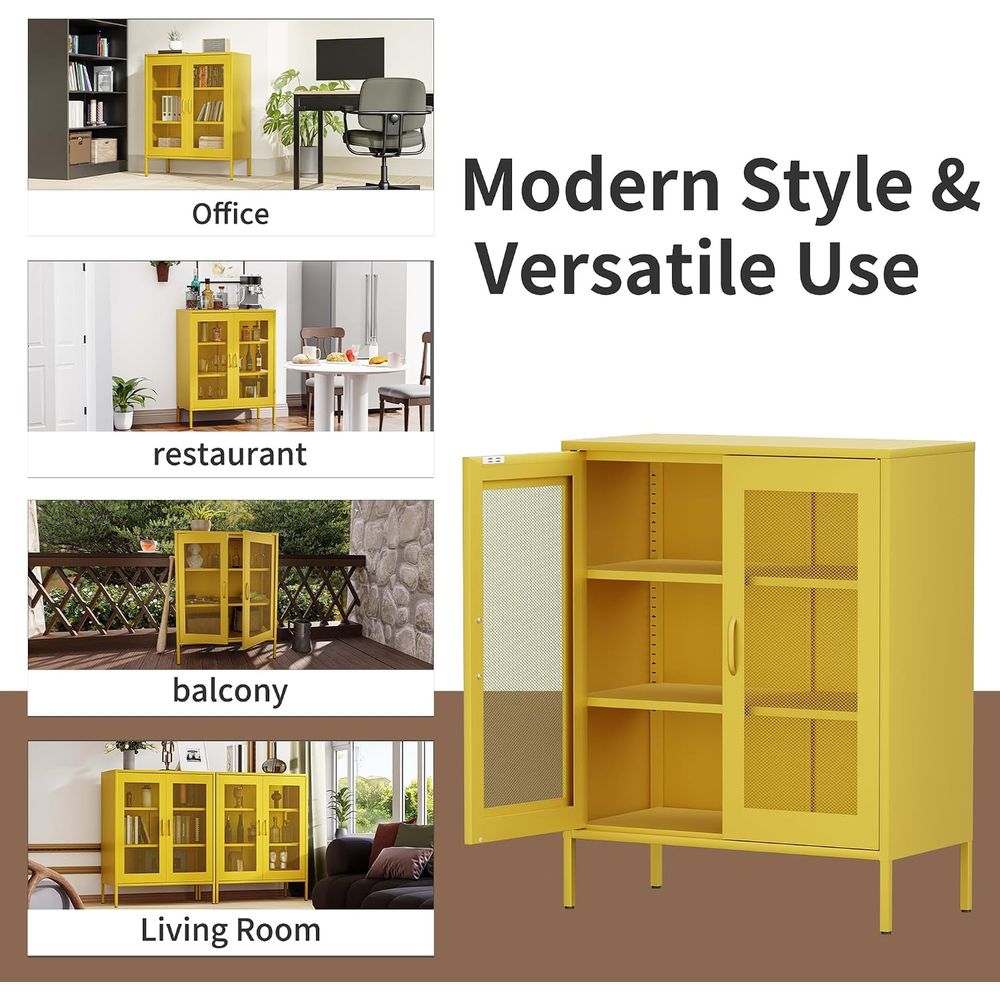 Mesh Metal Storage Cabinet wit - đánh giá và giá Office Storage Cabinet