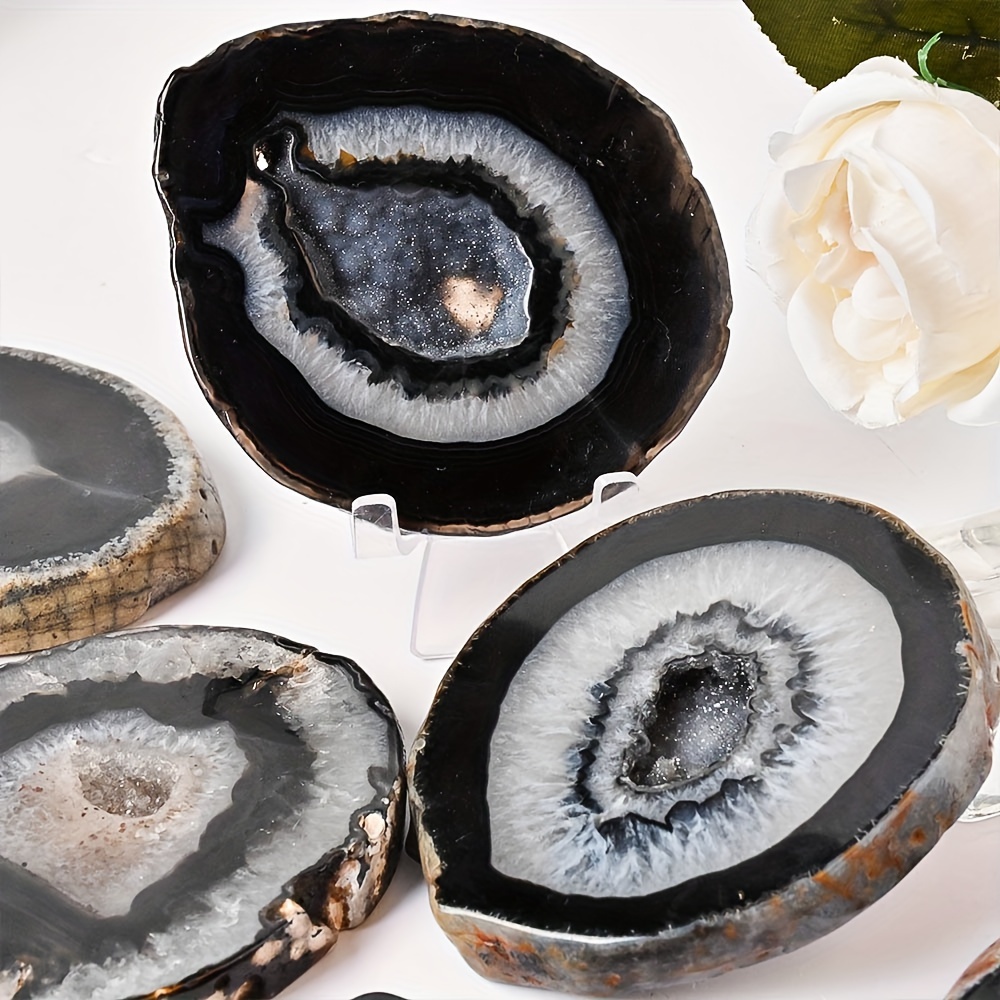 1pc Natural Black Agate Geode  - đánh giá và giá Office Furniture In China