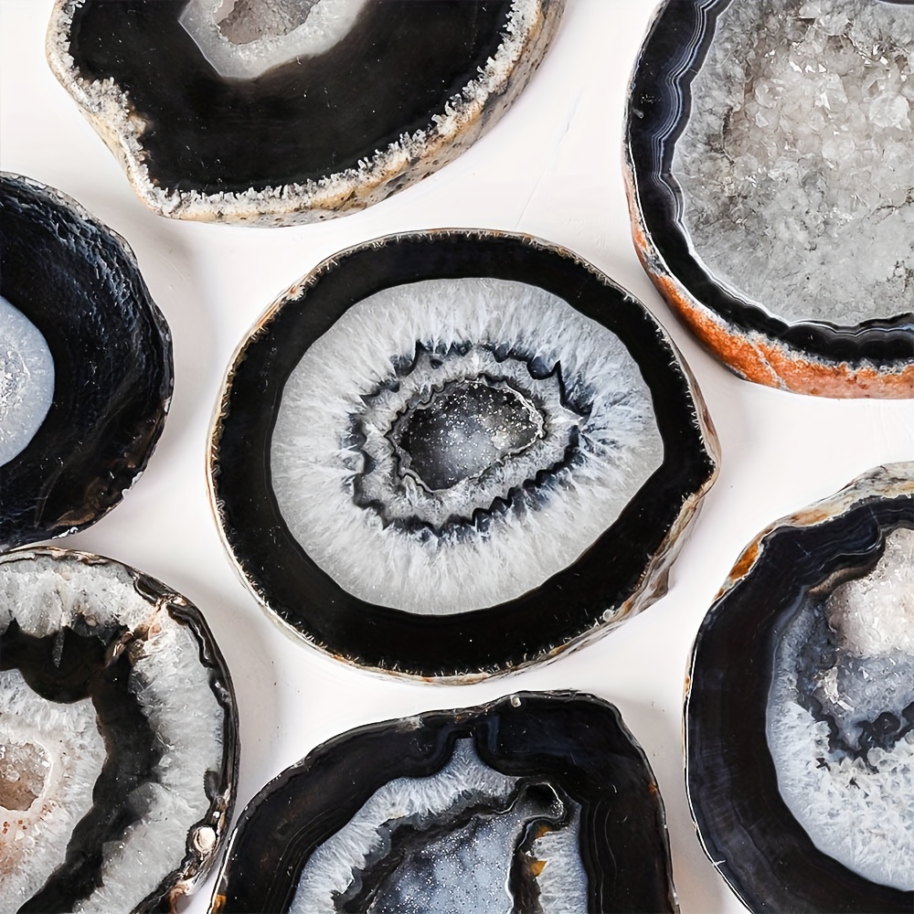 1pc Natural Black Agate Geode  - đánh giá và giá Office Furniture In China