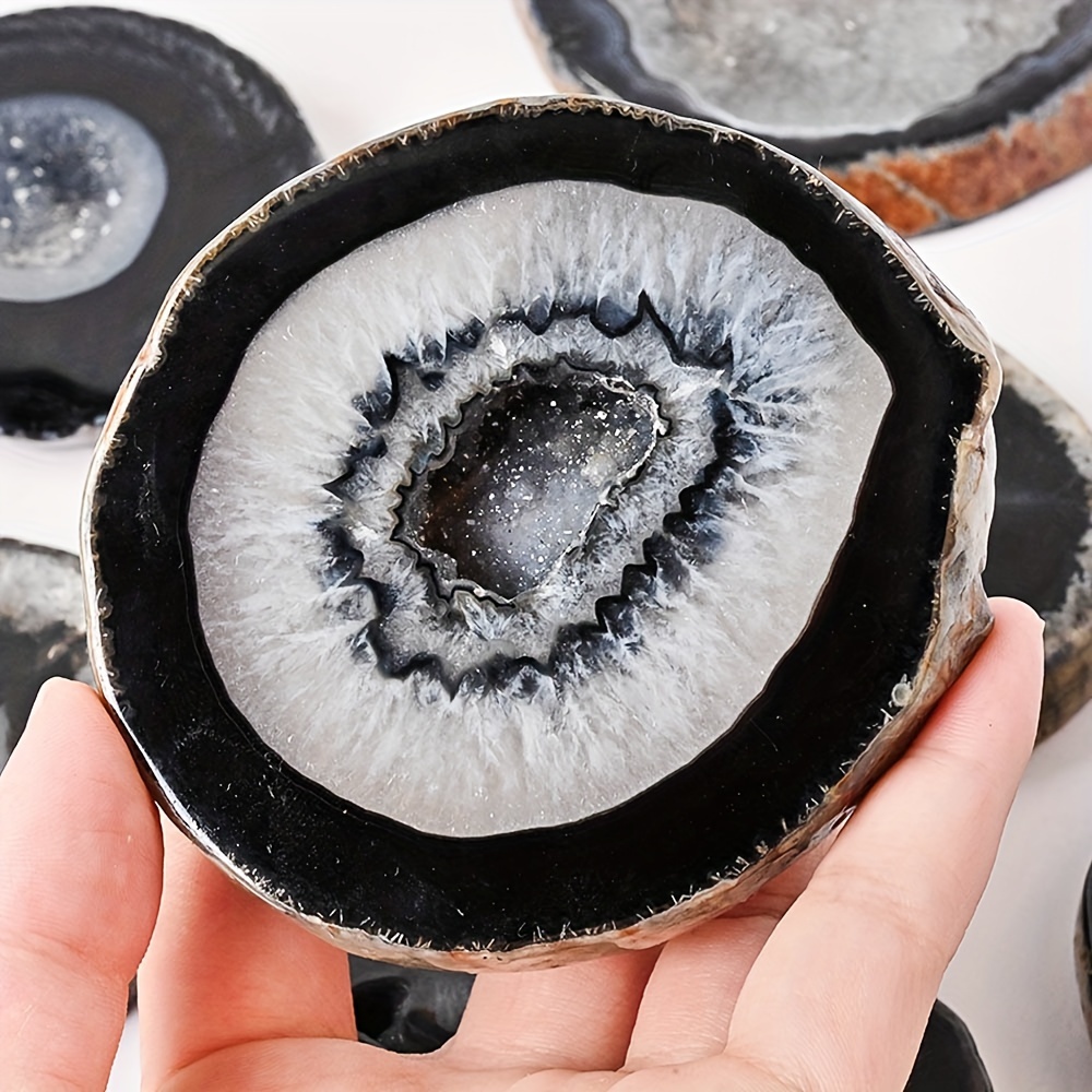 1pc Natural Black Agate Geode  - đánh giá và giá Office Furniture In China