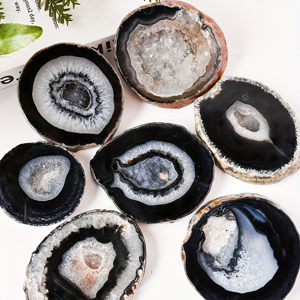 1pc Natural Black Agate Geode  - đánh giá và giá Office Furniture In China