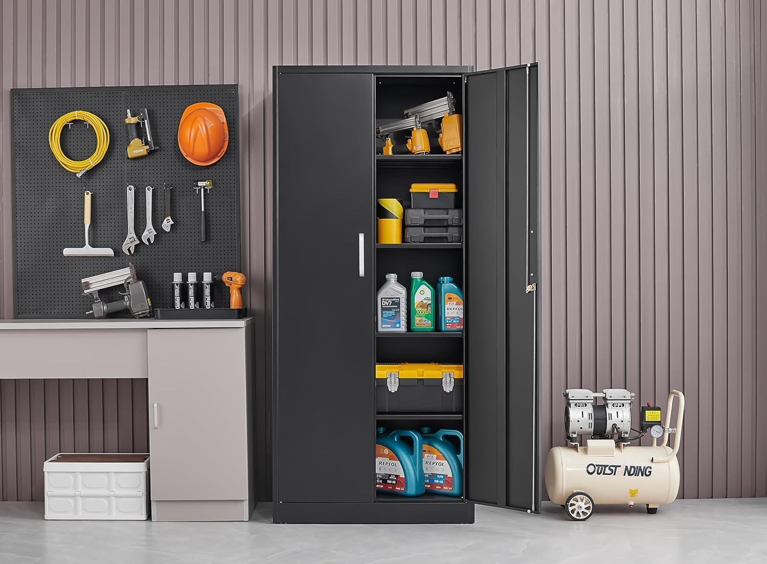 Metal Storage Cabinet With Adj - đánh giá và giá Office Storage Cabinet