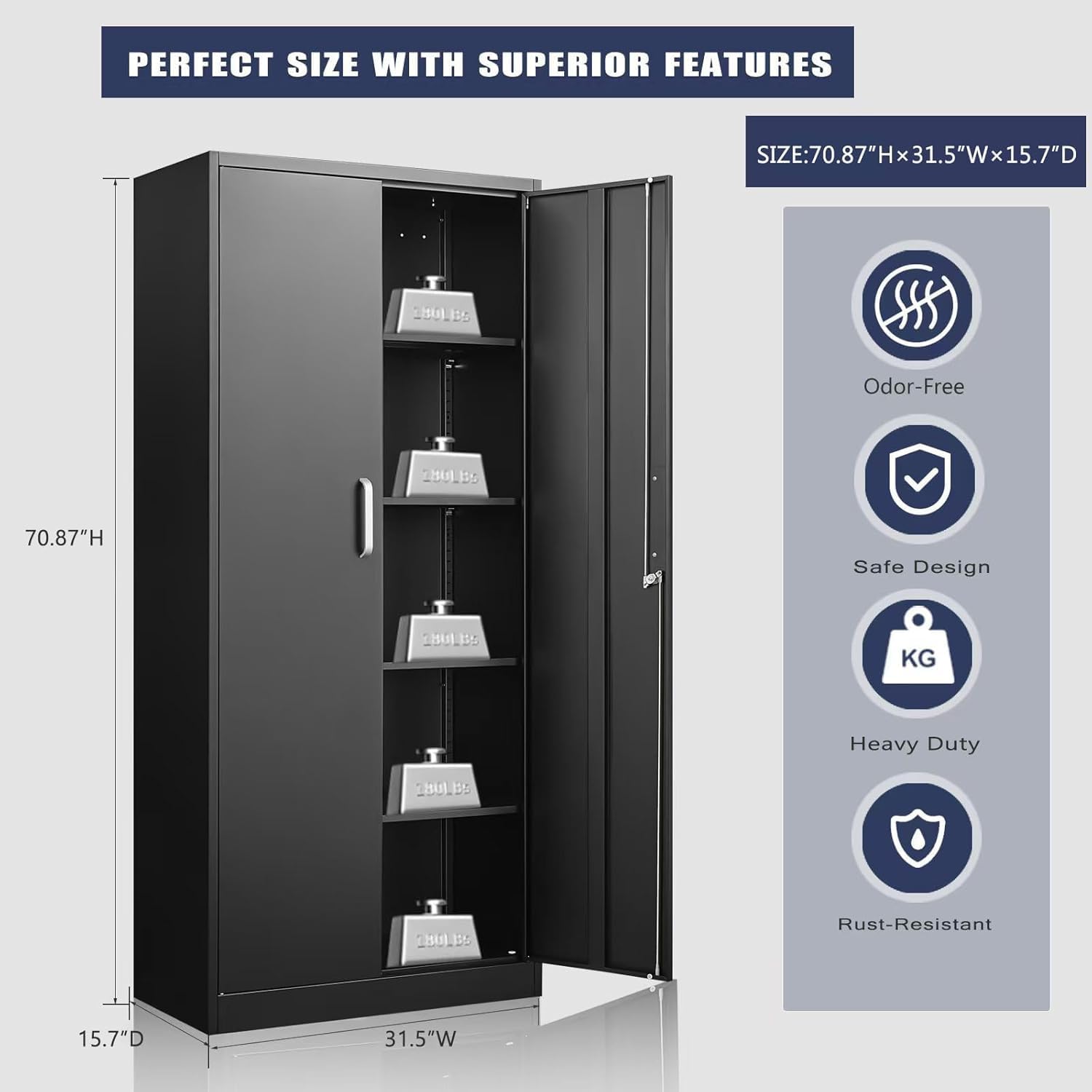 Metal Storage Cabinet With Adj - đánh giá và giá Office Storage Cabinet