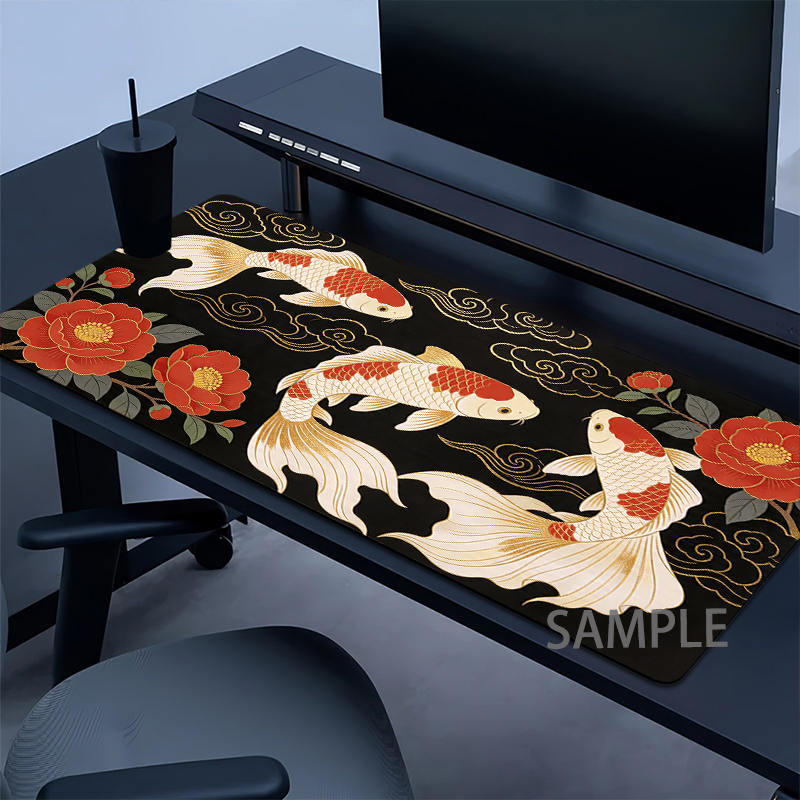 Japanese Koi Design Mouse Pad  - đánh giá và giá Office Furniture Brand