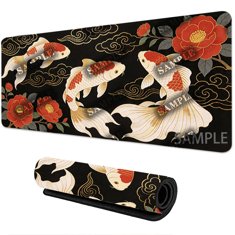 Japanese Koi Design Mouse Pad  - đánh giá và giá Office Furniture Brand