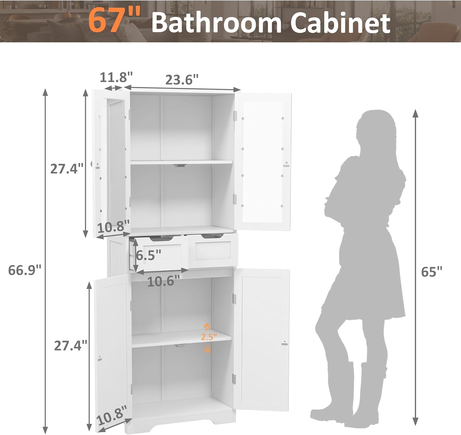 Tall Bathroom Storage Cabinet  - đánh giá và giá Office Storage Cabinet